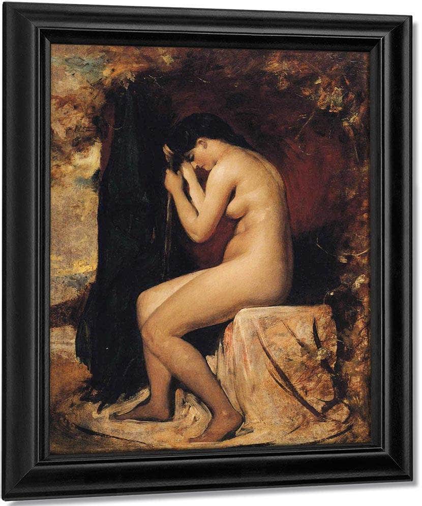 Seated Female Nude By William Etty Fine Art Print