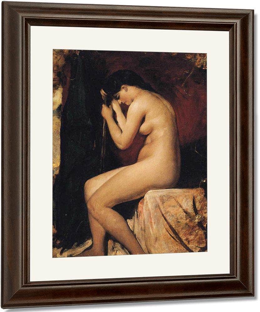 Seated Female Nude By William Etty Fine Art Print