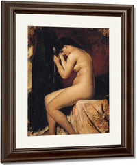 Seated Female Nude By William Etty Fine Art Print