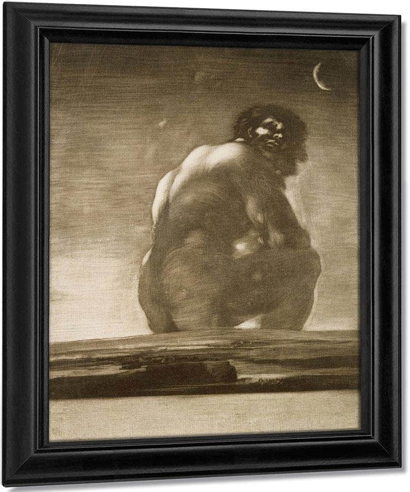 Seated Giant By Francisco De Goya Fine Art Print