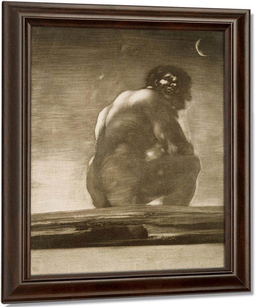 Seated Giant By Francisco De Goya Fine Art Print