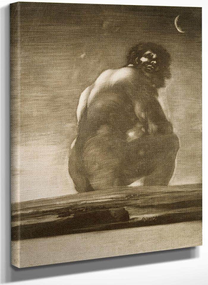 Seated Giant By Francisco De Goya Fine Art Print
