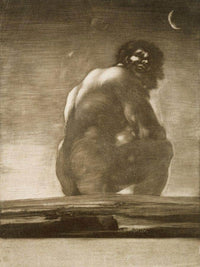 Seated Giant By Francisco De Goya Fine Art Print