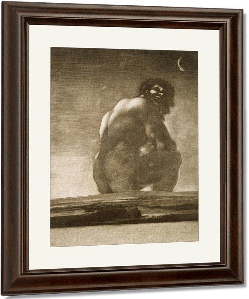 Seated Giant By Francisco De Goya Fine Art Print
