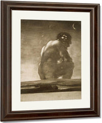 Seated Giant By Francisco De Goya Fine Art Print