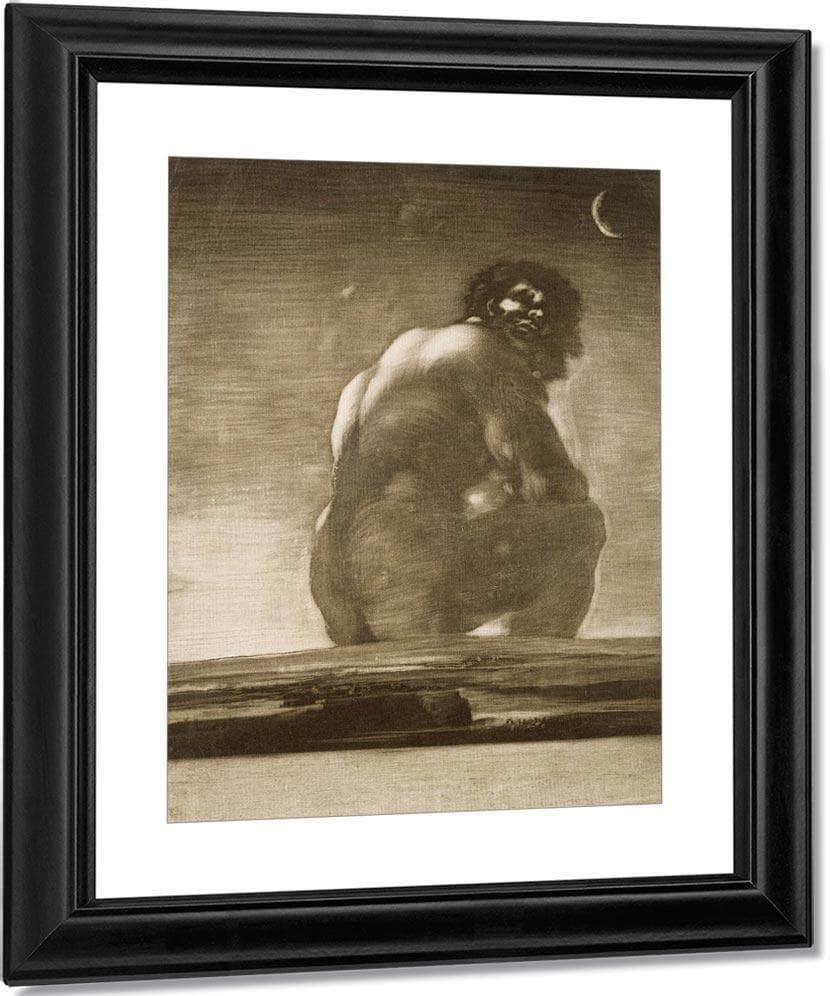 Seated Giant By Francisco De Goya Fine Art Print
