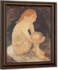Seated Girl By Paula Modersohn Becker Fine Art Print