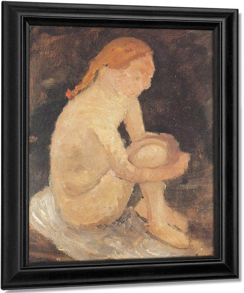 Seated Girl By Paula Modersohn Becker Fine Art Print