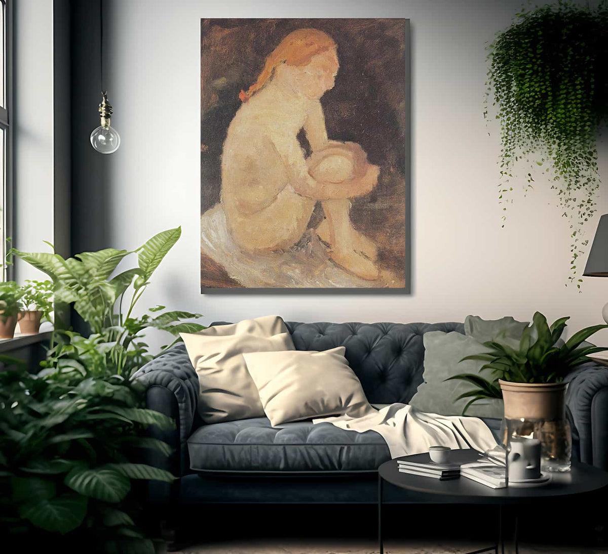 Seated Girl By Paula Modersohn Becker Fine Art Print