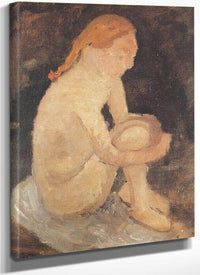 Seated Girl By Paula Modersohn Becker Fine Art Print