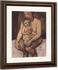 Seated Mother With Child On Her Lap By Paula Modersohn Becker Fine Art Print