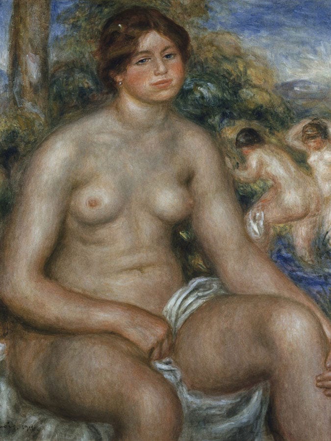 Seated Nude 1 By Pierre Auguste Renoir Fine Art Print