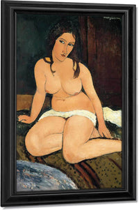 Seated Nude 1917 By Amedeo Modigliani Fine Art Print