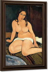 Seated Nude 1917 By Amedeo Modigliani Fine Art Print