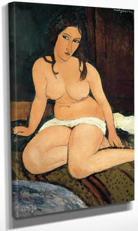 Seated Nude 1917 By Amedeo Modigliani Fine Art Print