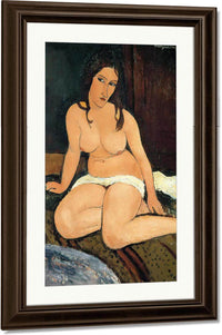 Seated Nude 1917 By Amedeo Modigliani Fine Art Print