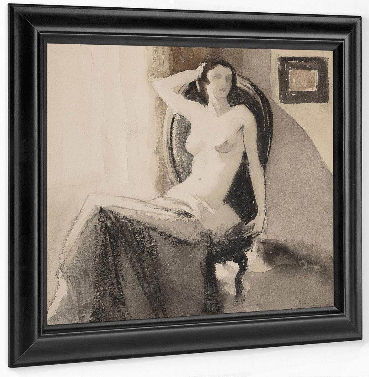 Seated Nude By Everett Shinn Fine Art Print
