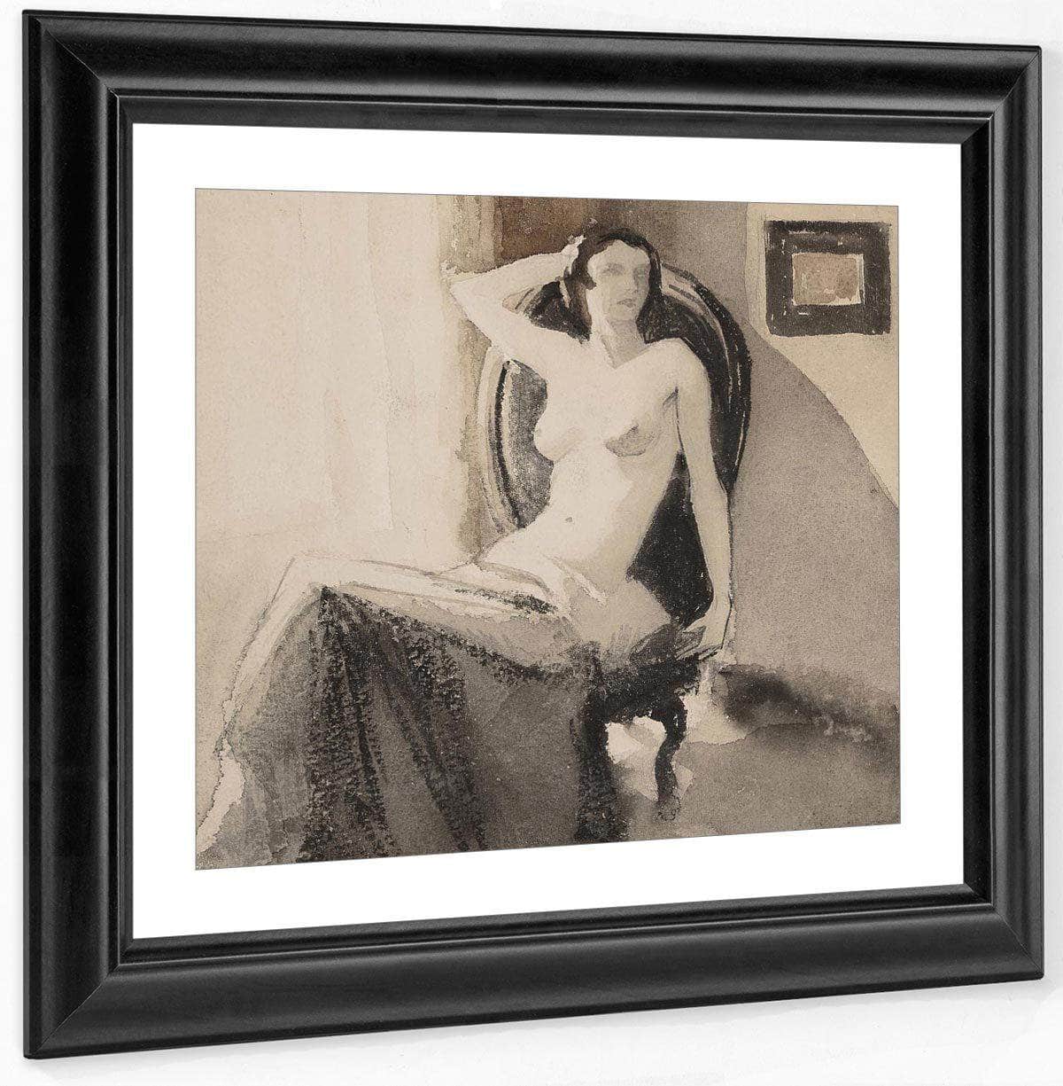 Seated Nude By Everett Shinn Fine Art Print
