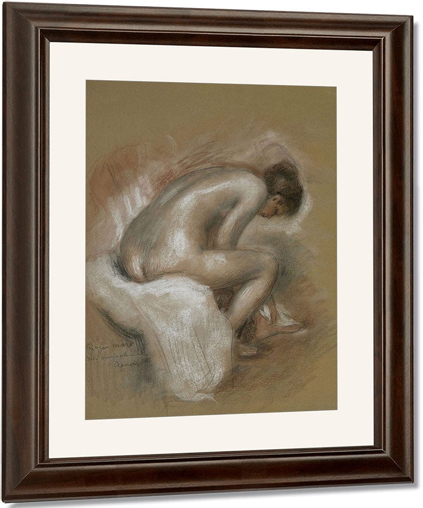 Seated Nude By Pierre Auguste Renoir Fine Art Print