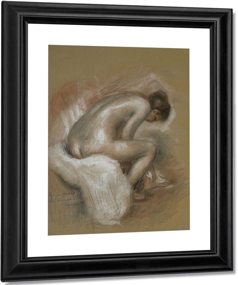 Seated Nude By Pierre Auguste Renoir Fine Art Print