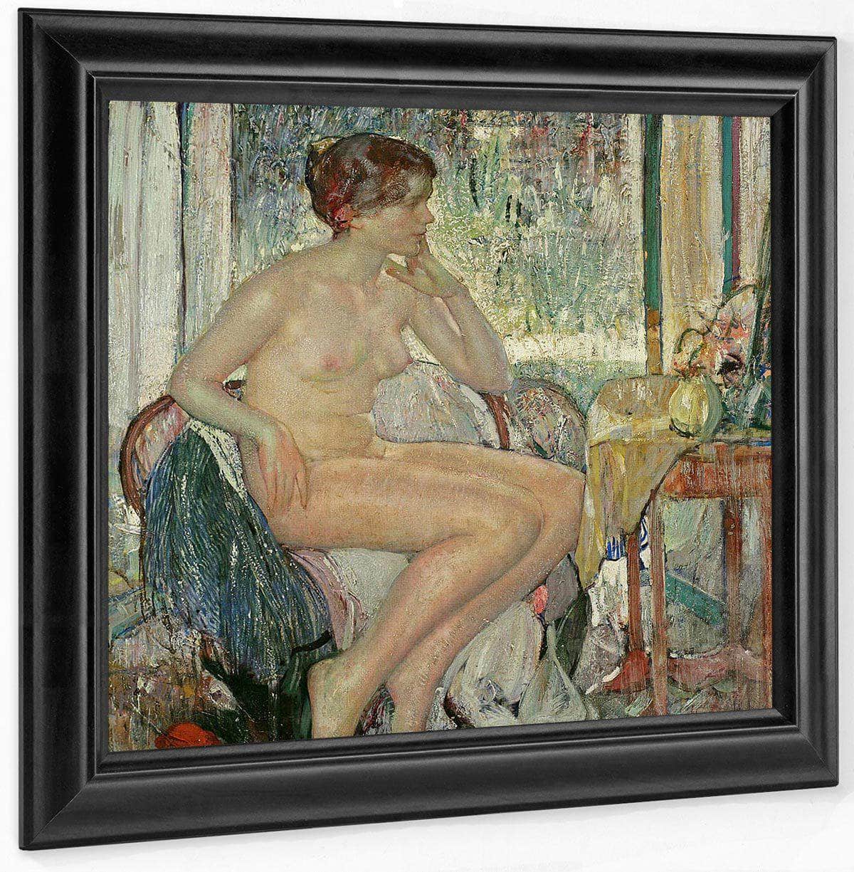 Seated Nude By Richard Edward Miller Fine Art Print