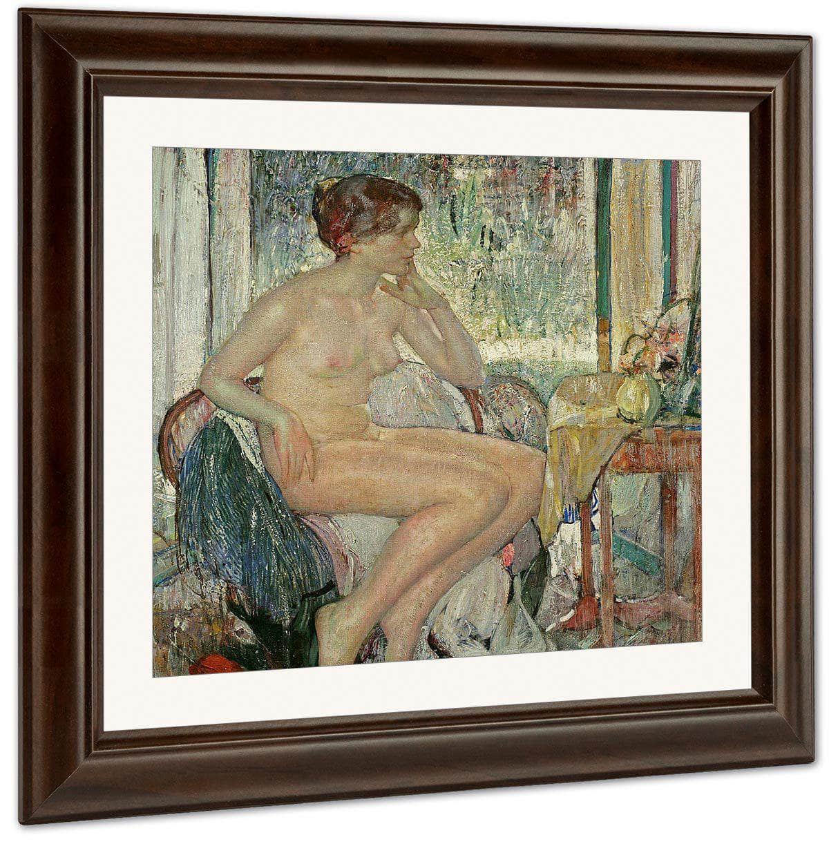 Seated Nude By Richard Edward Miller Fine Art Print