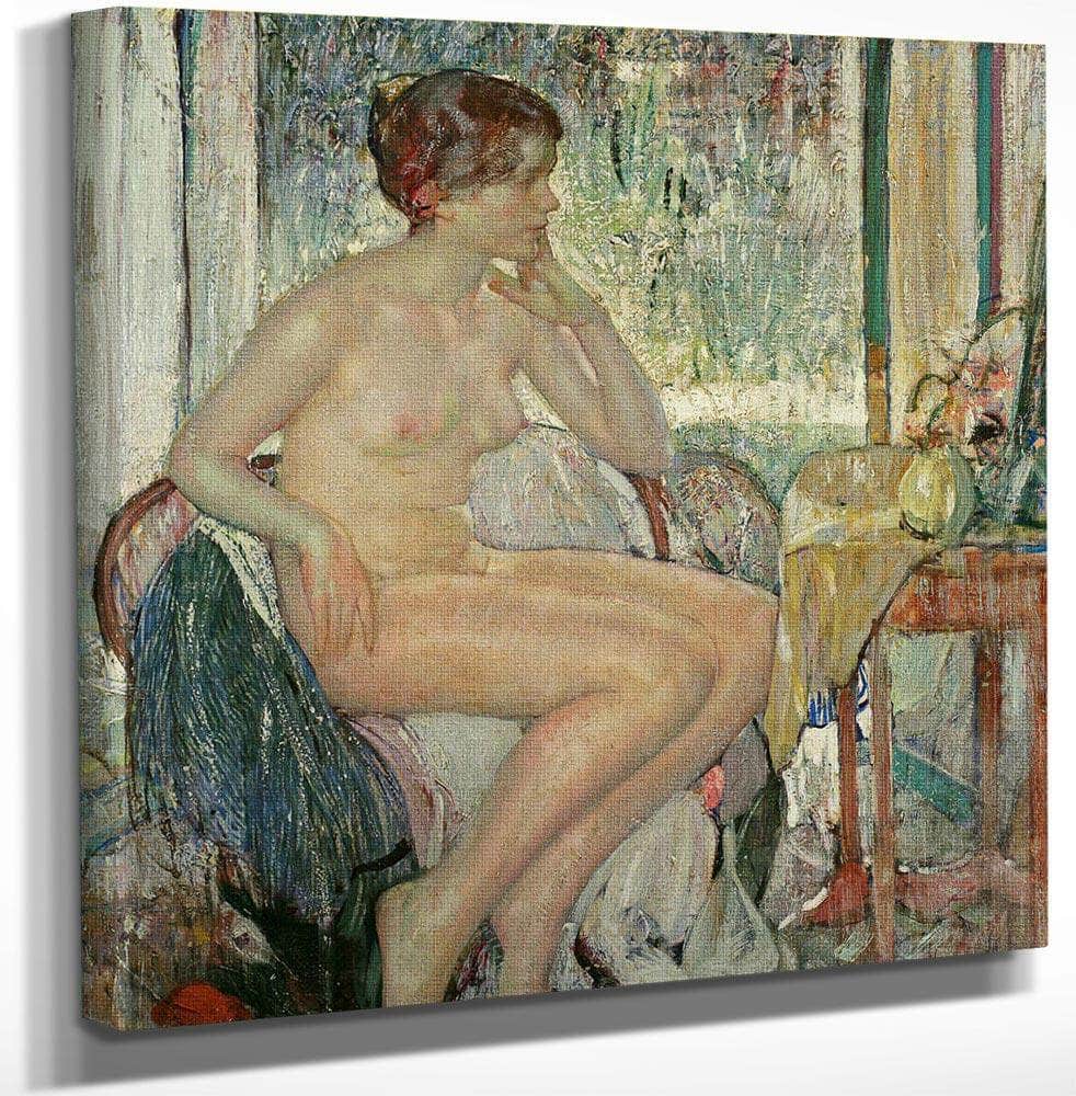 Seated Nude By Richard Edward Miller Fine Art Print
