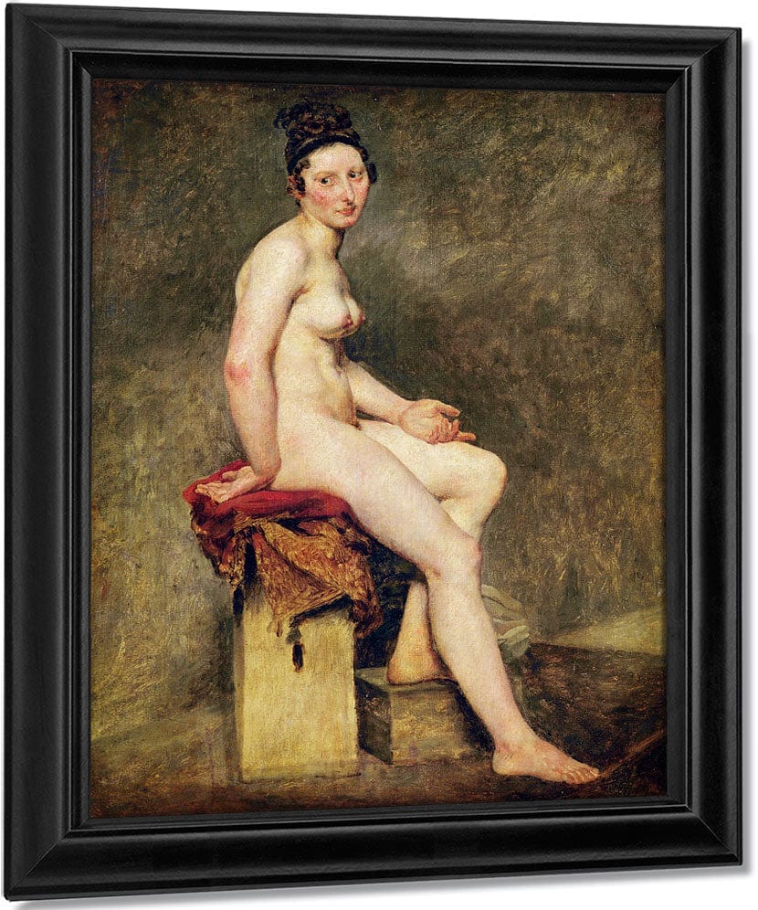 Seated Nude, Mademoiselle Rose By Ferdinand Victor Eugene Delacroix Fine Art Print