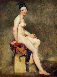 Seated Nude, Mademoiselle Rose By Ferdinand Victor Eugene Delacroix Fine Art Print