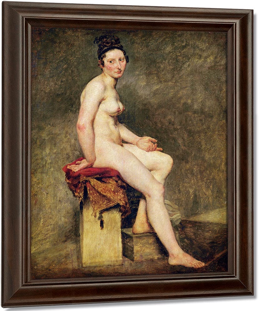 Seated Nude, Mademoiselle Rose By Ferdinand Victor Eugene Delacroix Fine Art Print