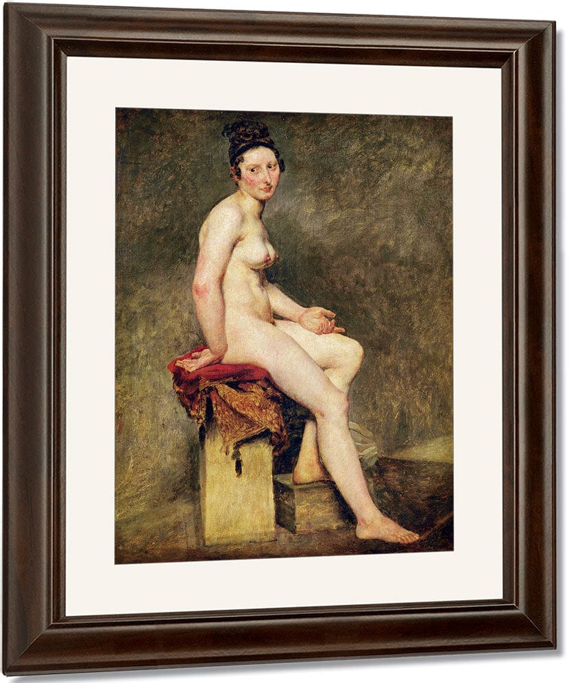 Seated Nude, Mademoiselle Rose By Ferdinand Victor Eugene Delacroix Fine Art Print