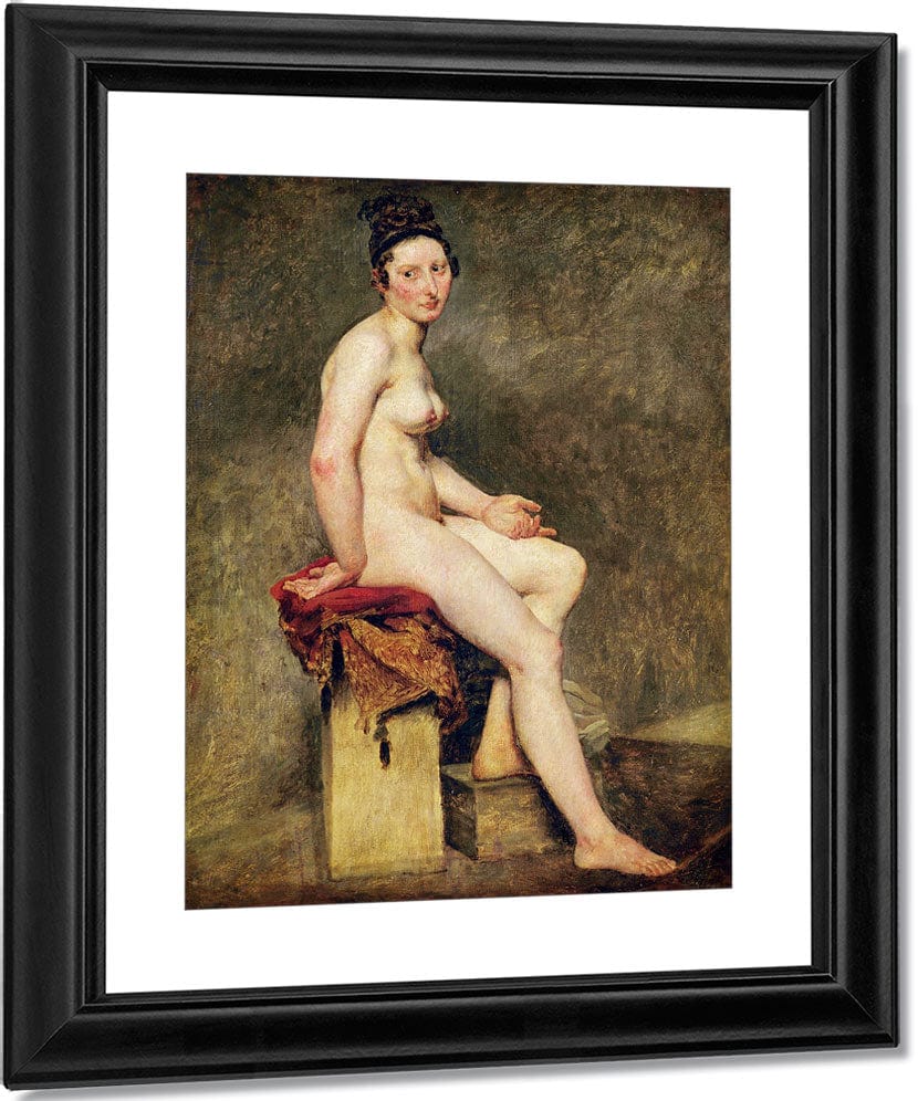 Seated Nude, Mademoiselle Rose By Ferdinand Victor Eugene Delacroix Fine Art Print