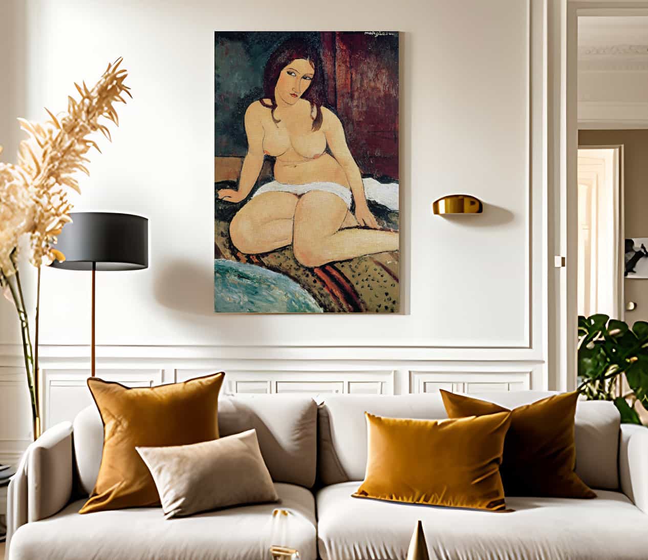 Seated Nudea By Amedeo Modigliani Fine Art Print