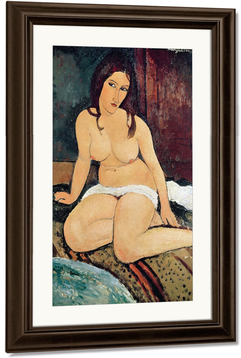 Seated Nudea By Amedeo Modigliani Fine Art Print
