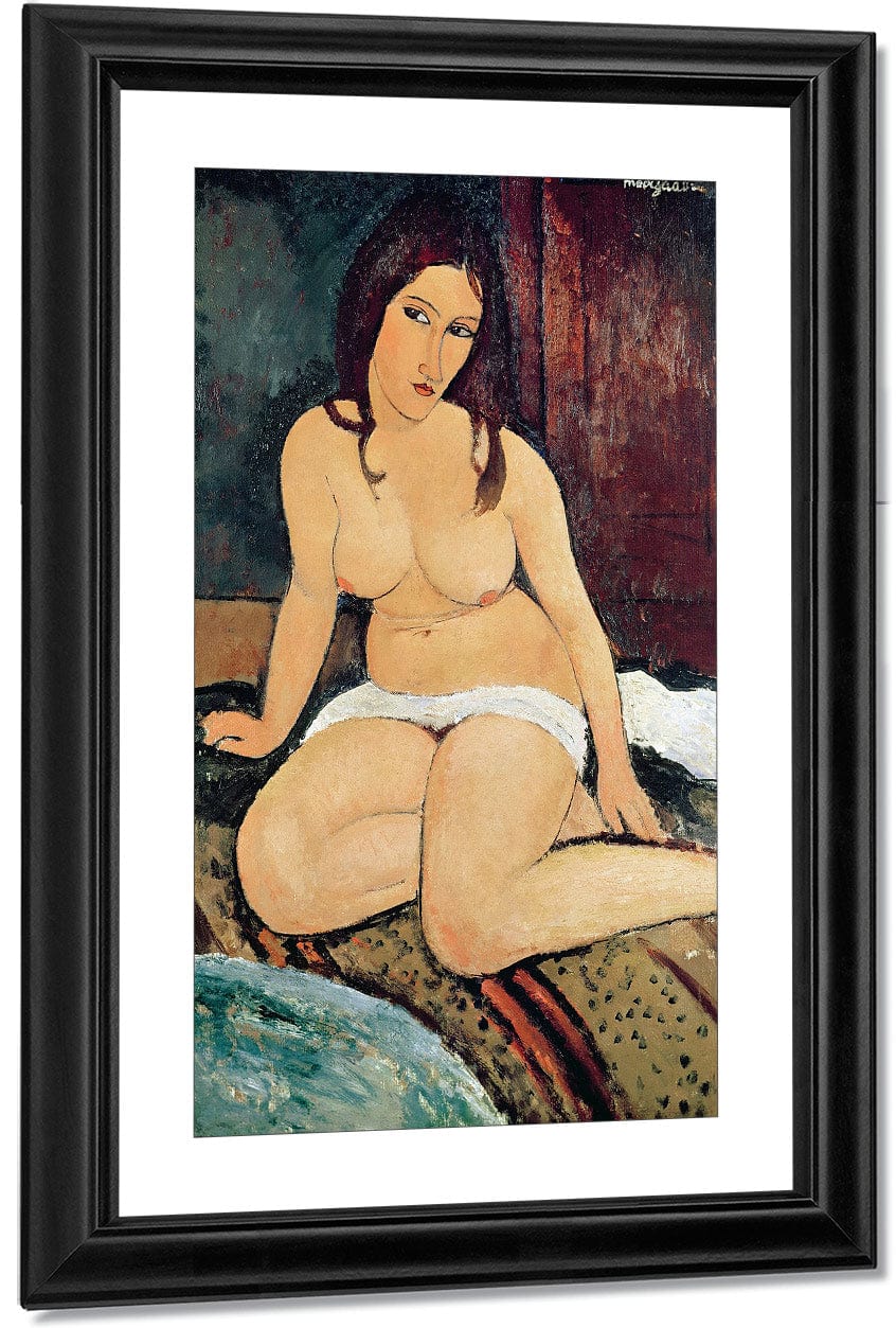 Seated Nudea By Amedeo Modigliani Fine Art Print