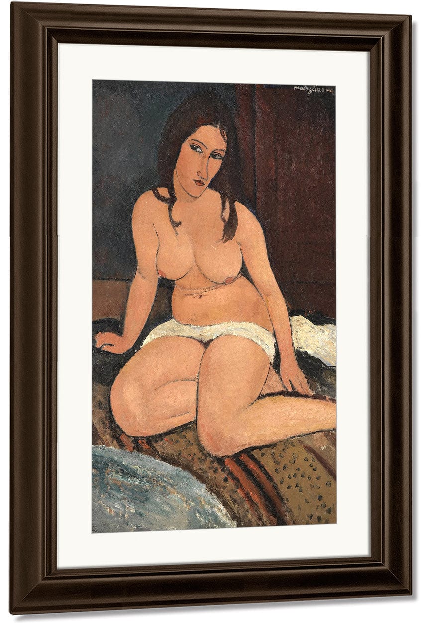 Seated Nudeb By Amedeo Modigliani Fine Art Print