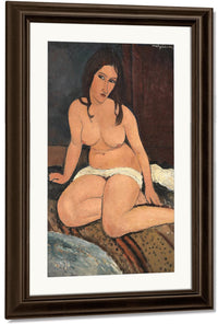 Seated Nudeb By Amedeo Modigliani Fine Art Print