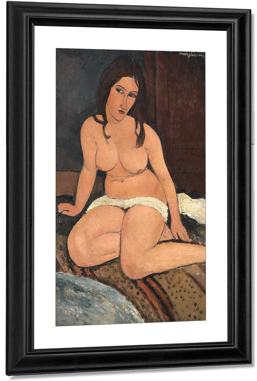 Seated Nudeb By Amedeo Modigliani Fine Art Print