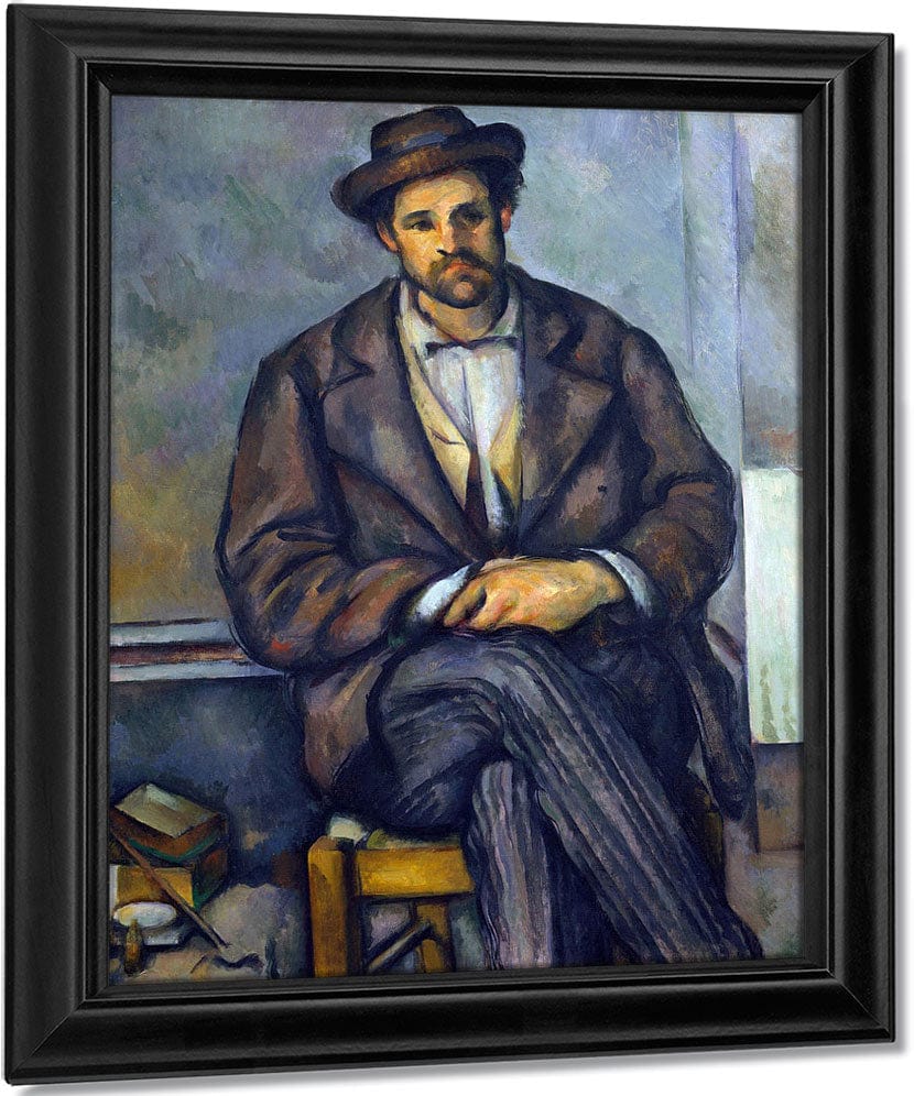 Seated Peasant By Paul Cezanne Fine Art Print