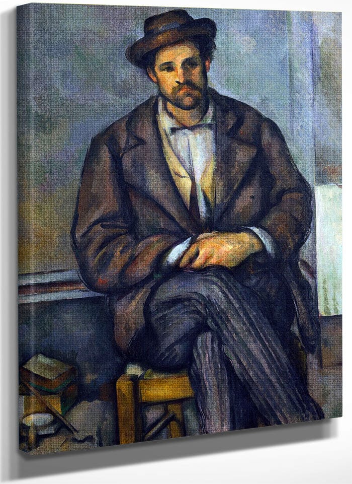 Seated Peasant By Paul Cezanne Fine Art Print