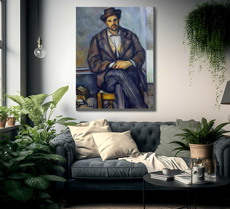 Seated Peasant By Paul Cezanne Fine Art Print