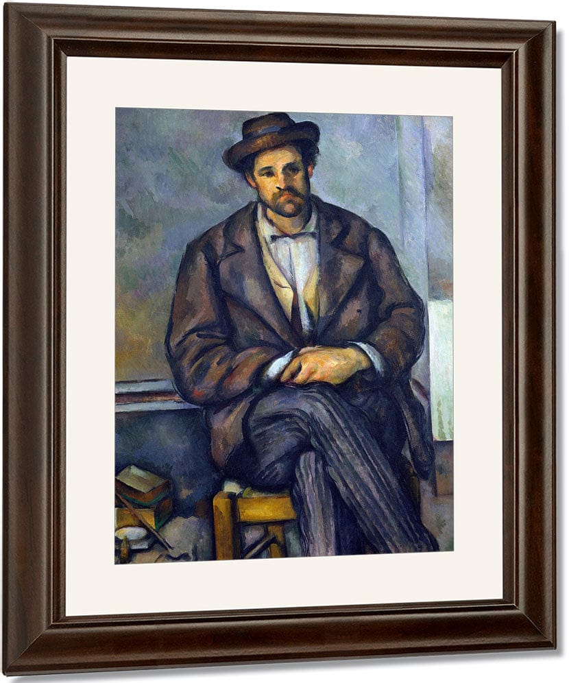 Seated Peasant By Paul Cezanne Fine Art Print