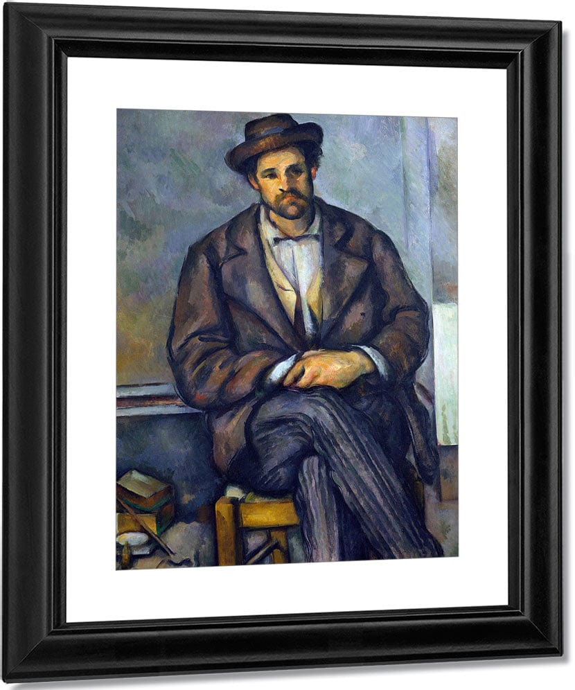 Seated Peasant By Paul Cezanne Fine Art Print