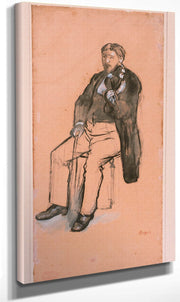 Seated Violin Player By Edgar Degas Fine Art Print