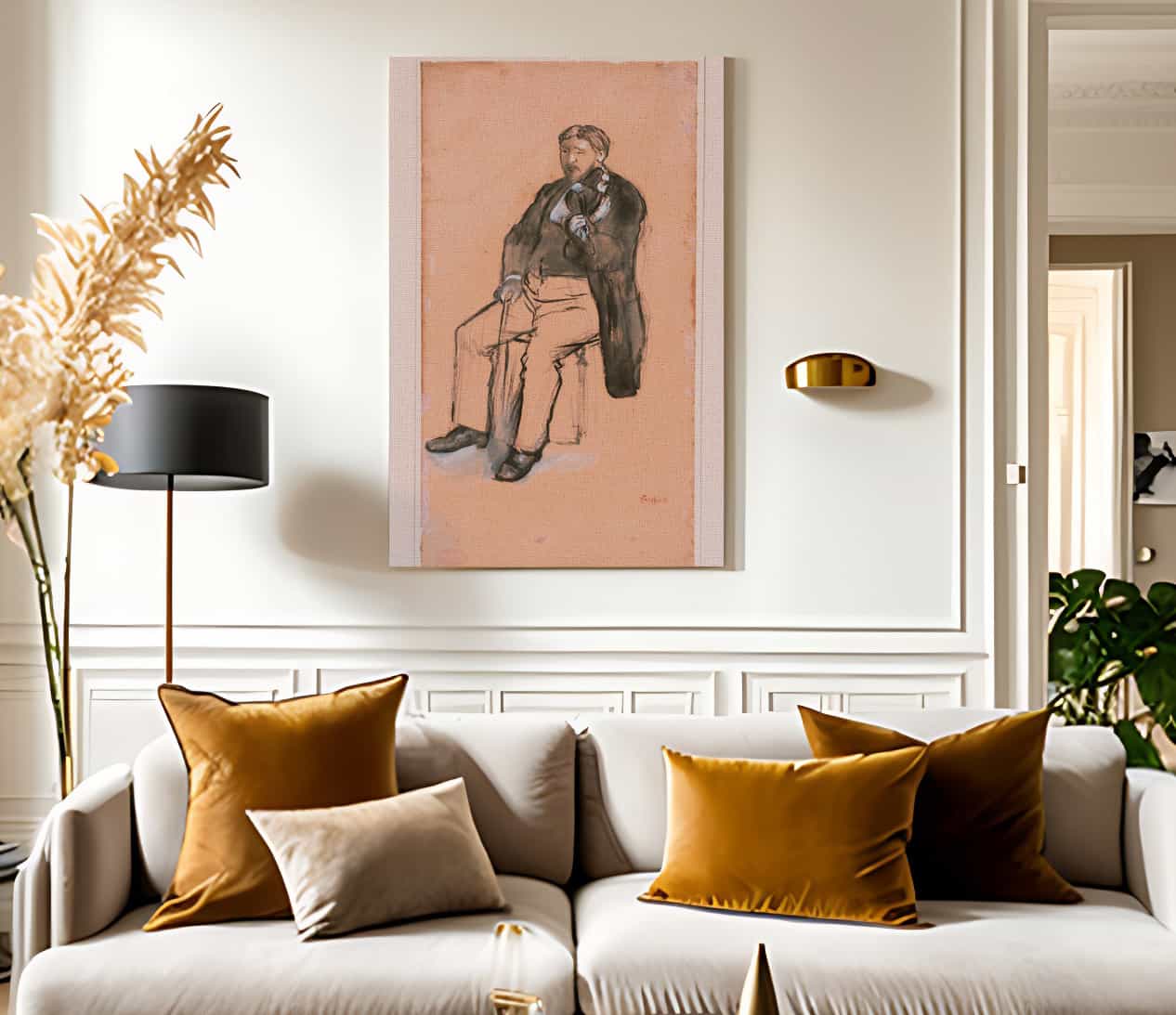Seated Violin Player By Edgar Degas Fine Art Print