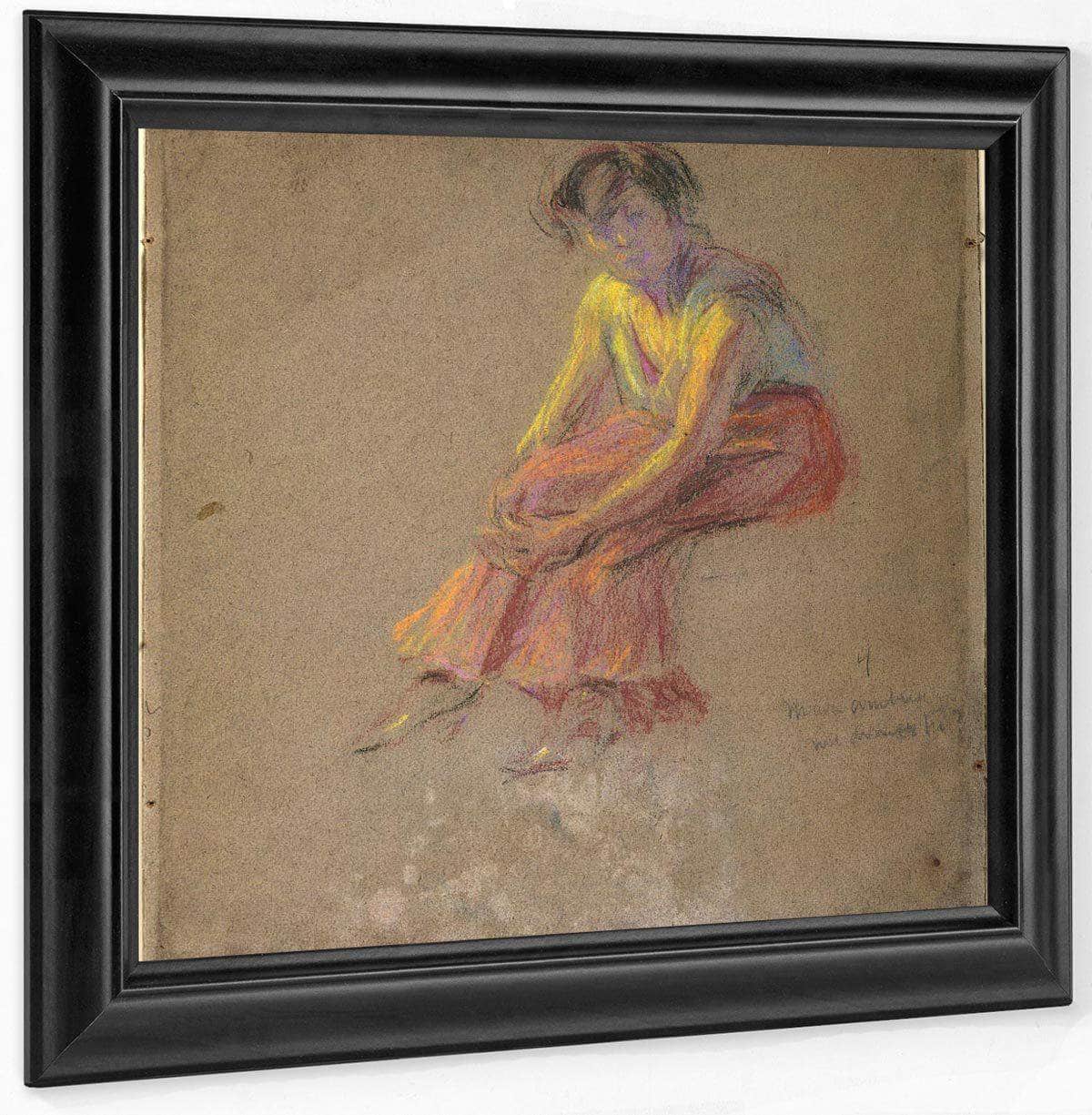 Seated Woman By Alice Pike Barney Fine Art Print