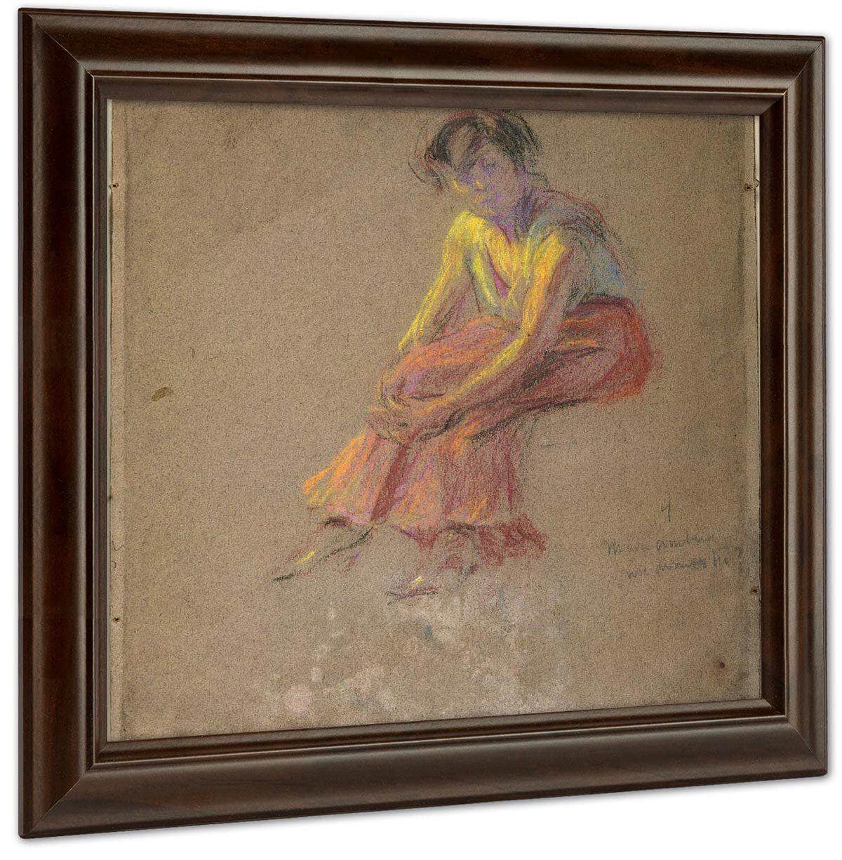 Seated Woman By Alice Pike Barney Fine Art Print