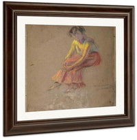 Seated Woman By Alice Pike Barney Fine Art Print