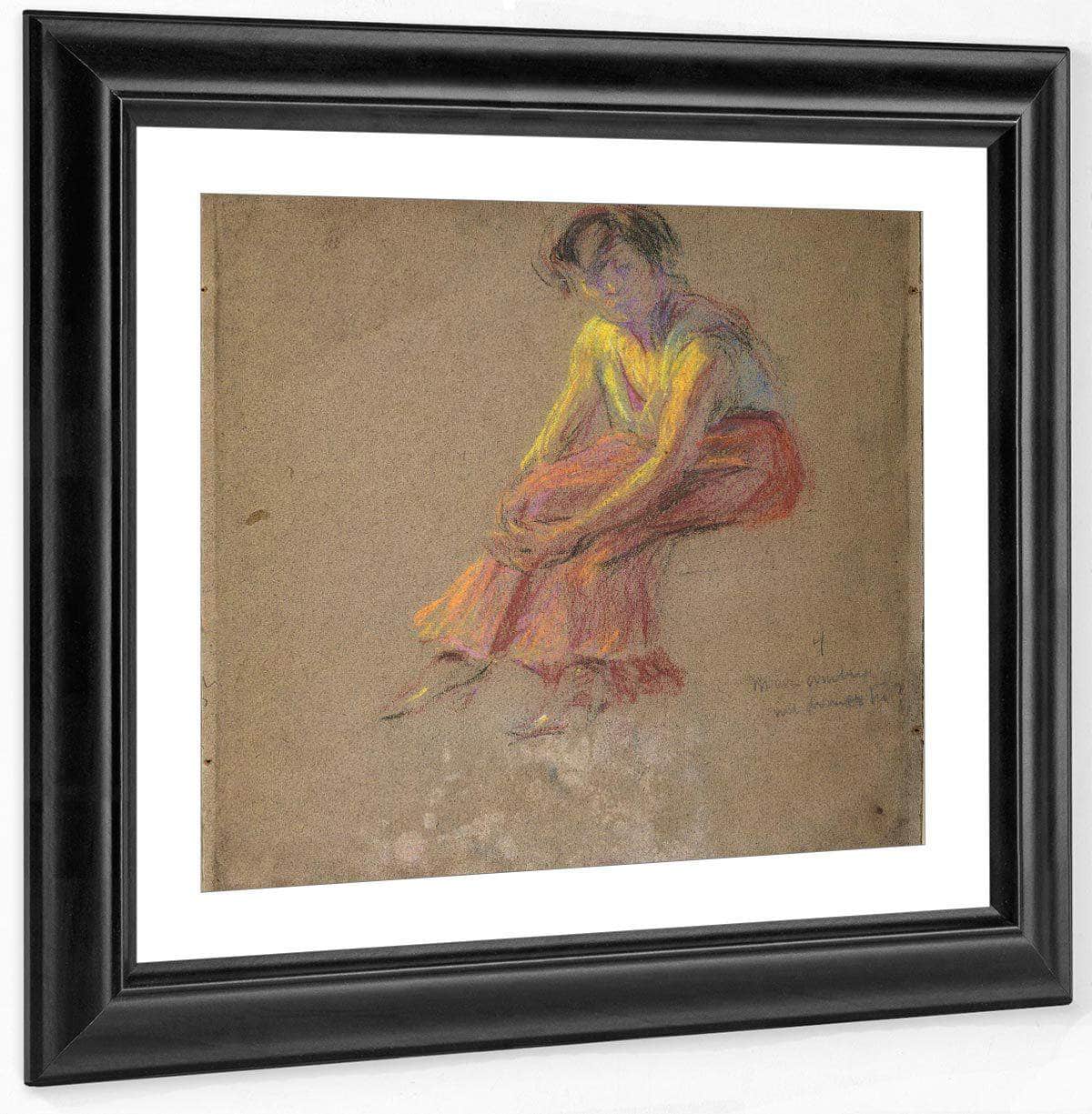 Seated Woman By Alice Pike Barney Fine Art Print