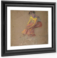 Seated Woman By Alice Pike Barney Fine Art Print
